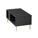 Стол журнальный HALMAR BULLET LAW-1 черный/золотой